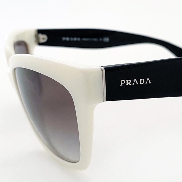 Prada Ivory and Black Sunglasses